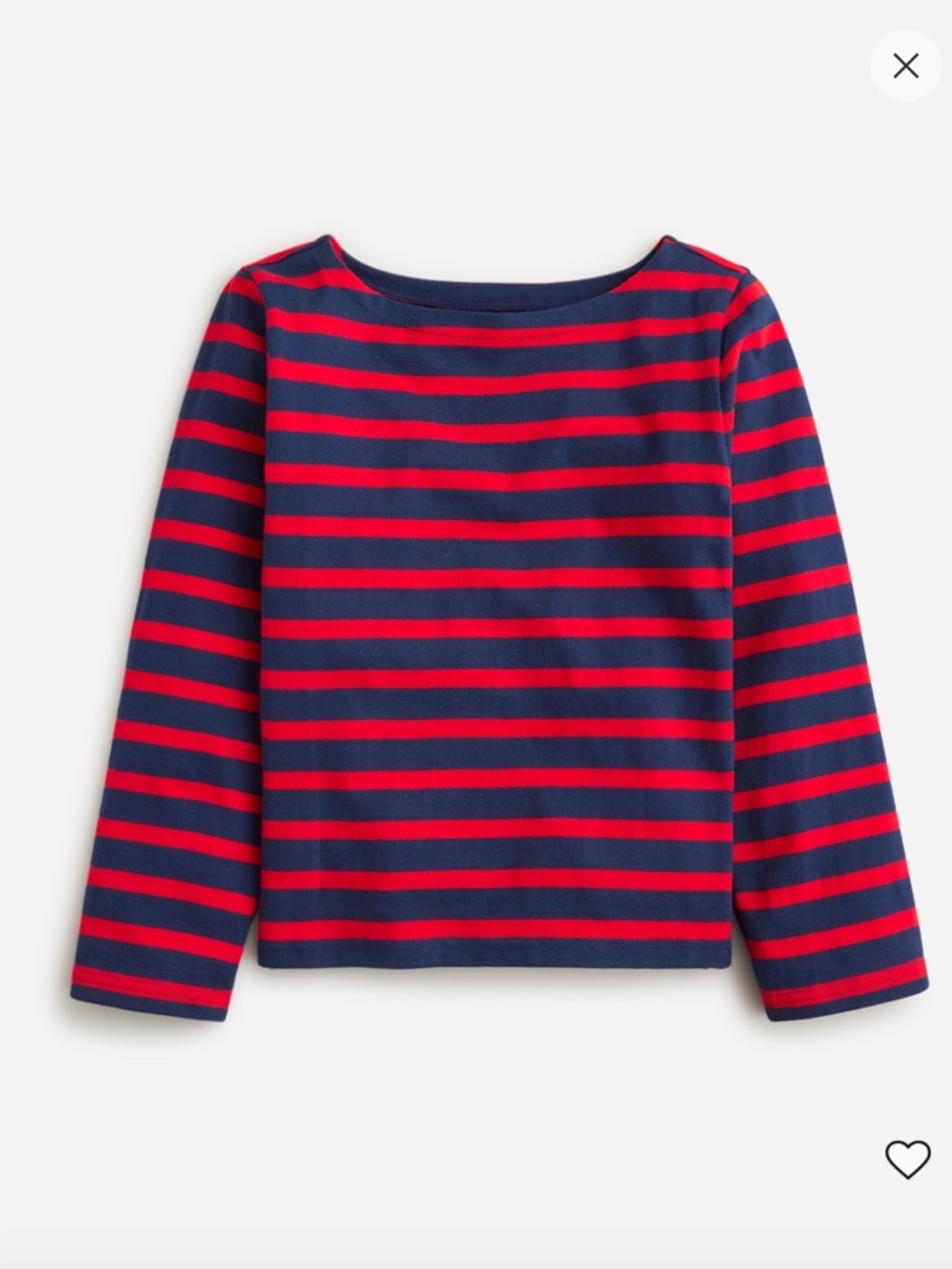 J. Crew Classic mariner cloth boatneck T-shit in Stripe size S